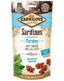 CARNILOVE Semi moist snacks kārumi ar sardīnēm un pētersīļiem 50 g