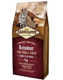 CARNILOVE Cat Energy & Outdoor Renifer 2 kg