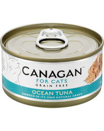 CANAGAN Cat Ocean Tuna 75 g šlapias kačių maistas, vandenyno tunas