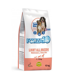 FORZA 10 Maintenance Light sausā barība suņiem ar tunci, samazināts kaloriju daudzums, 15 kg
