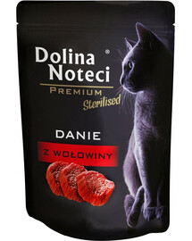 DOLINA NOTECI Premium Danie z wołowiny dla kotów sterylizowanych 85 g