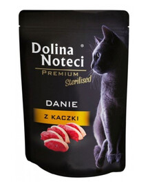 DOLINA NOTECI Premium Danie z kaczki dla kotów sterylizowanych 85 g