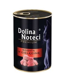 DOLINA NOTECI Premium Rich ar teļa gaļu pieaugušiem kaķiem 400 g