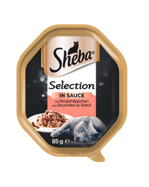 SHEBA SHEBA liellopa gaļa mērcē 85g*22_Sticker