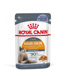 Royal Canin HAIR&SKIN  želejā 12 X 85 g