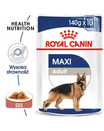 ROYAL CANIN Maxi Adult konservi 140 g x 10 gab.