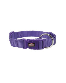 TRIXIE Kakla siksna Premium, S–M: 30–45 cm/15 mm, violetā krāsā