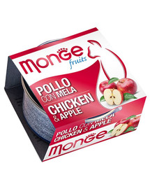 MONGE Fruit Kaķu barība Vista ar āboliem 80 g