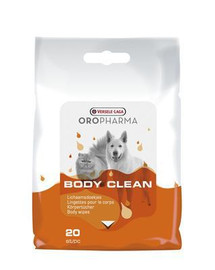 VERSELE-LAGA Oropharma Body Clean Cats & Dogs 20 gab. salvetes