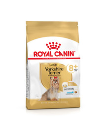 ROYAL CANIN Yorkshire Terrier Adult 8+3 kg sausā barība pieaugušiem Jorkšīras terjeriem, kas vecāki par 8 gadiem