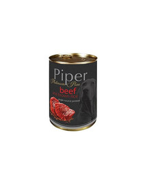 DOLINA NOTECI PIPER Platinum liellopu gaļa ar rīsiem 400g mitrā barība alerģiskiem suņiem