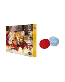 TRIXIE Ziemassvētku komplekts Adventes kalendārs + kaķu bumba