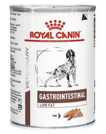 ROYAL CANIN Dog gastro intestinal low fat 12 x 410 g Zema tauku satura mitrā barība suņiem ar kuņģa un zarnu trakta problēmām