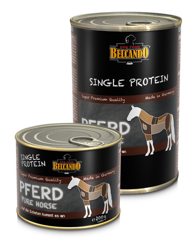 BELCANDO Single Protein Zirga gaļa 200 g mitrā barība suņiem