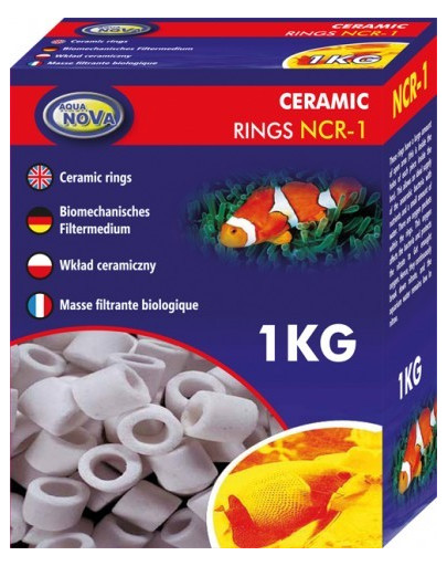 AQUA NOVA Keramikas gredzeni akvārijiem 1 kg NCR-1