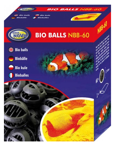 AQUA NOVA Bio bumbiņas 32 mm filtru kasetne NBB-60