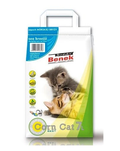 BENEK Super Corn Cat  jūros vėjelis 7 l x 2 (14 l)
