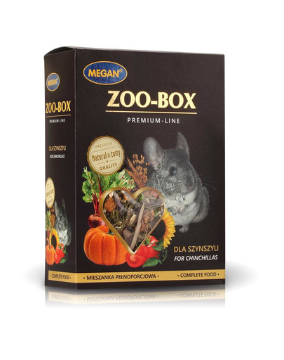 MEGAN Zoo-Box šinšillām, 500g, pilnvērtīga formula