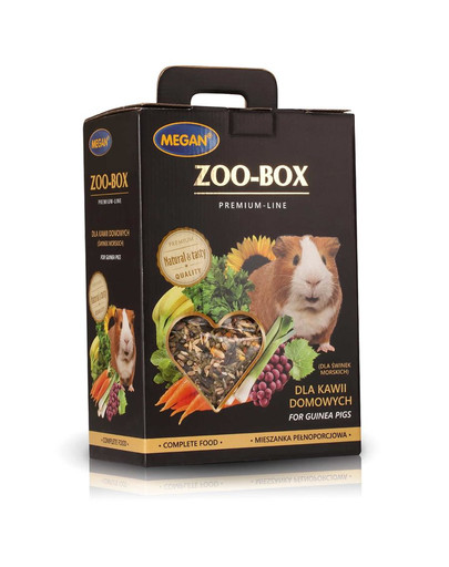 MEGAN Zoo-Box jūrascūciņām 4x550g, pilnvērtīgs maisījums