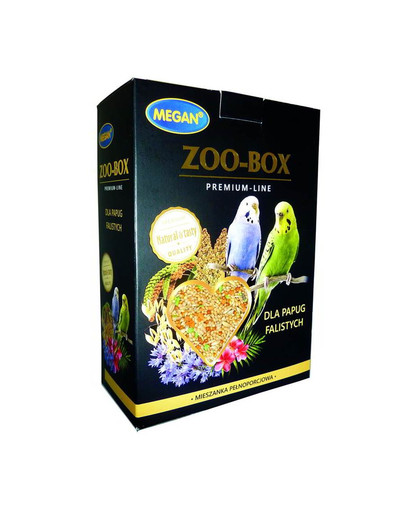 MEGAN Zoo-Box Premium Line barība papagaiļiem 750g, pilnvērtīga formula
