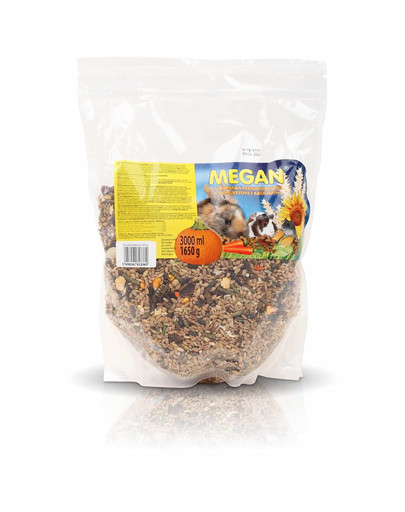 MEGAN Pamatbarība grauzējiem un trušiem 3l/1650g, maiss