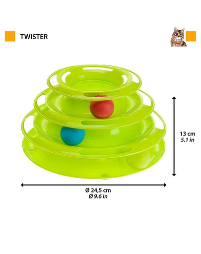 FERPLAST Twister kaķu rotaļlieta
