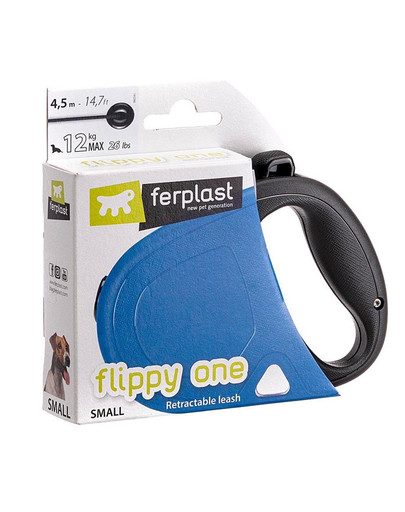 FERPLAST Flippy One Cord M Automātiskā pavada suņiem 5 m melnā krāsā