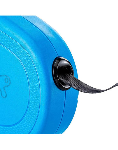 FERPLAST Flippy One Tape S Automātiskā pavada suņiem 4 m zilā krāsā