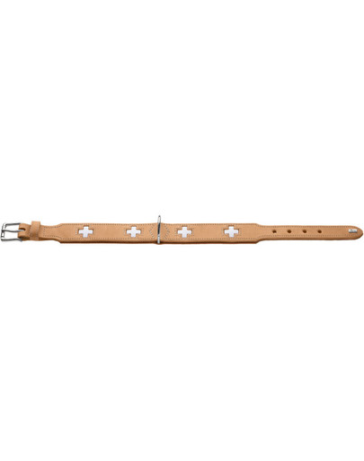 HUNTER Šveices Šveices ādas apkakle izmērs S-M (50) 35-43/3.9 cm bēšs