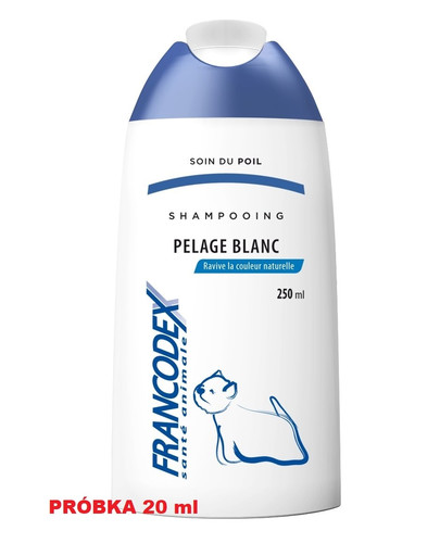 FRANCODEX Baltai spalvai/kažokam šampūns 20 ml