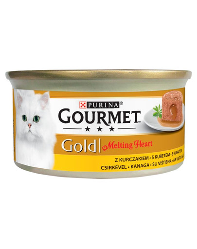 GOURMET Gold Melting Cāļu pastētes 24x85g mitrā kaķu barība
