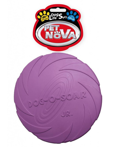 PET NOVA DOG LIFE STYLE Фрисби резиновый диск 15 см фиолетовый
