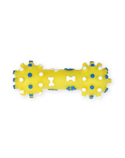 PET NOVA DOG LIFE STYLE rotaļlieta hantele 12 cm, dzeltena