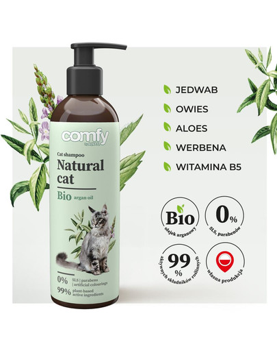 COMFY Natural Cat 250 ml šampūns kaķiem