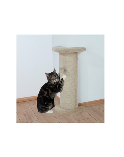 Trixie Lorca, stūra kaķu nagu asināmais ar rotaļlietu, 75 cm, bēšs