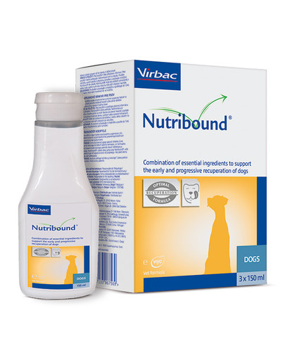 VIRBAC Nutribound Šķīdums iekšķīgai lietošanai suņiem atveseļošanās periodā 3 x 150 ml