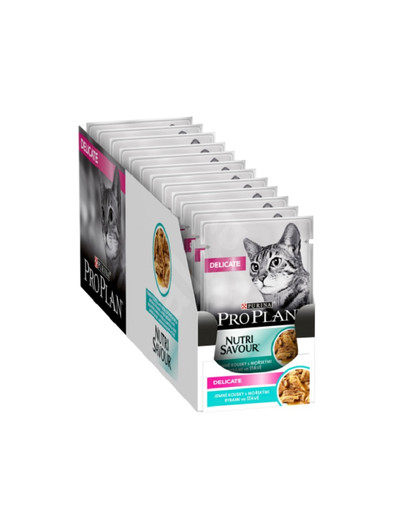 PURINA PRO PLAN Delikatešu zivs  kaķiem ar jutīgu gremošanas sistēmu 26 x 85 g