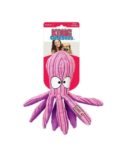 KONG Cuteseas Octopus samta rotaļlieta suņiem S