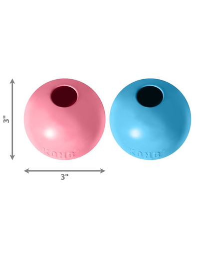 KONG Puppy Ball with Hole rotaļu bumbiņa kucēnam