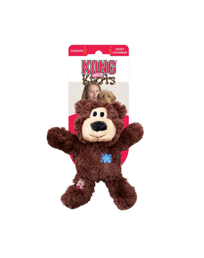 KONG Knots Wild Bear Assorted rotaļlieta suņiem lācis XL