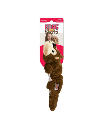 KONG Knots Scrunch Squirrel rotaļlieta suņiem vāvere S / M