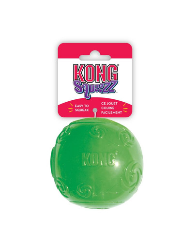 KONG Squeezz Ball XL pīkstoša bumbiņa