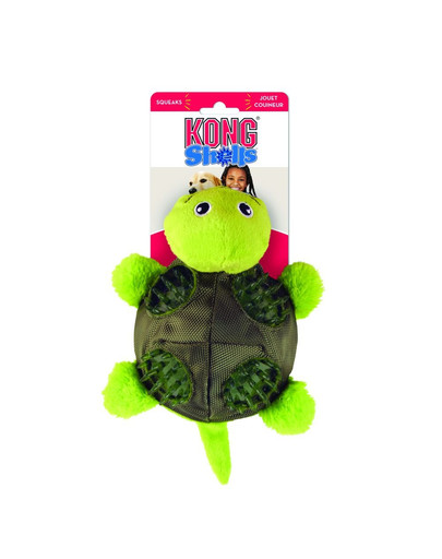 KONG Shells Turtle rotaļlieta suņiem S - bruņurupucis