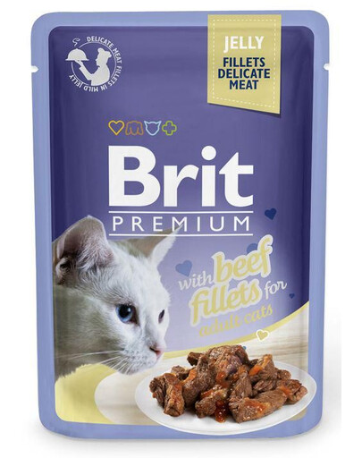BRIT Premium liellopa fileja želejā 24 x 85 g
