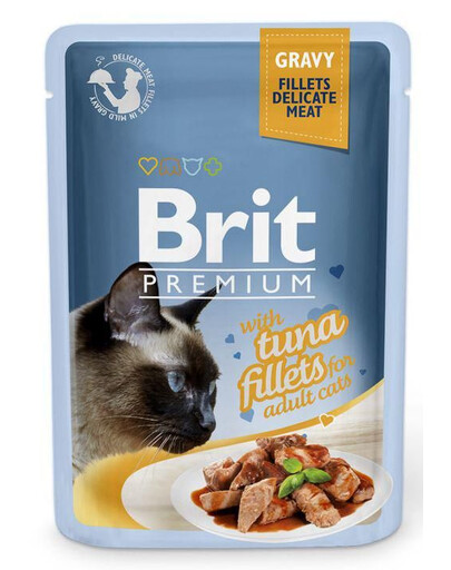 BRIT Premium Tunča fileja mērcē 24 x 85 g