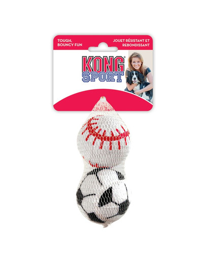 KONG Sport Balls Assorted L gumijas bumbiņas, 2 gab.