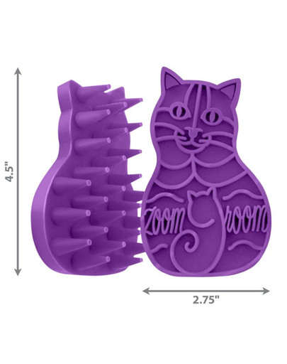 KONG Szczotka dla kota fioletowa zoom groom 115mm czg