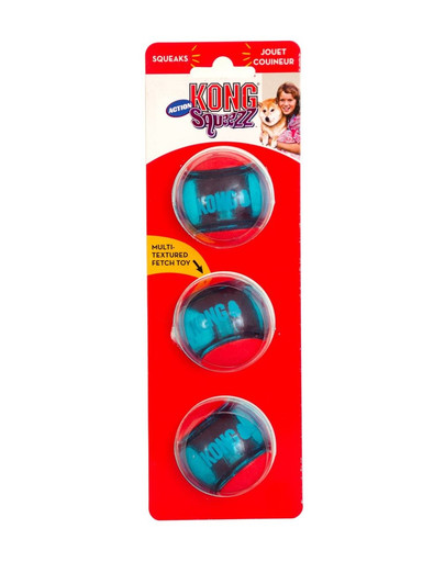 KONG Squeezz Action Ball Red bumbiņa suņiem S