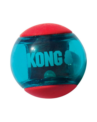 KONG Squeezz Action Ball Red 3 bumbiņas suņiem M