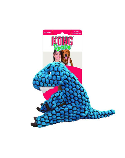 KONG Dynos T-Rex Blue rotaļlieta suņiem dinozaurs S.